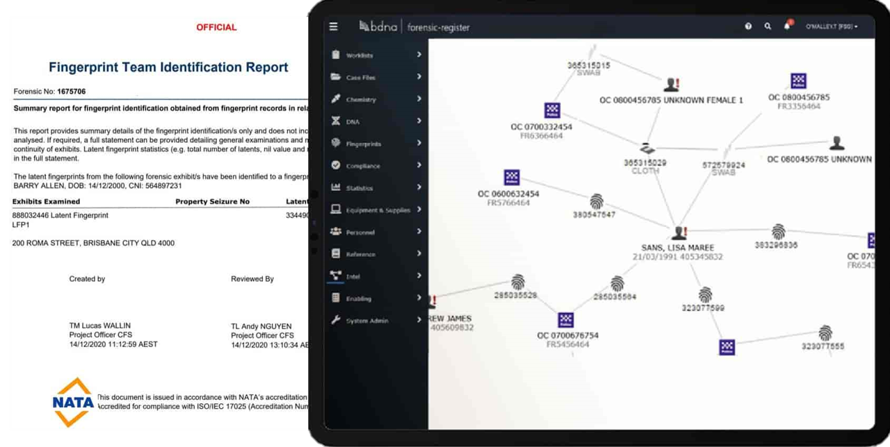 forensic register intelligence on iPad