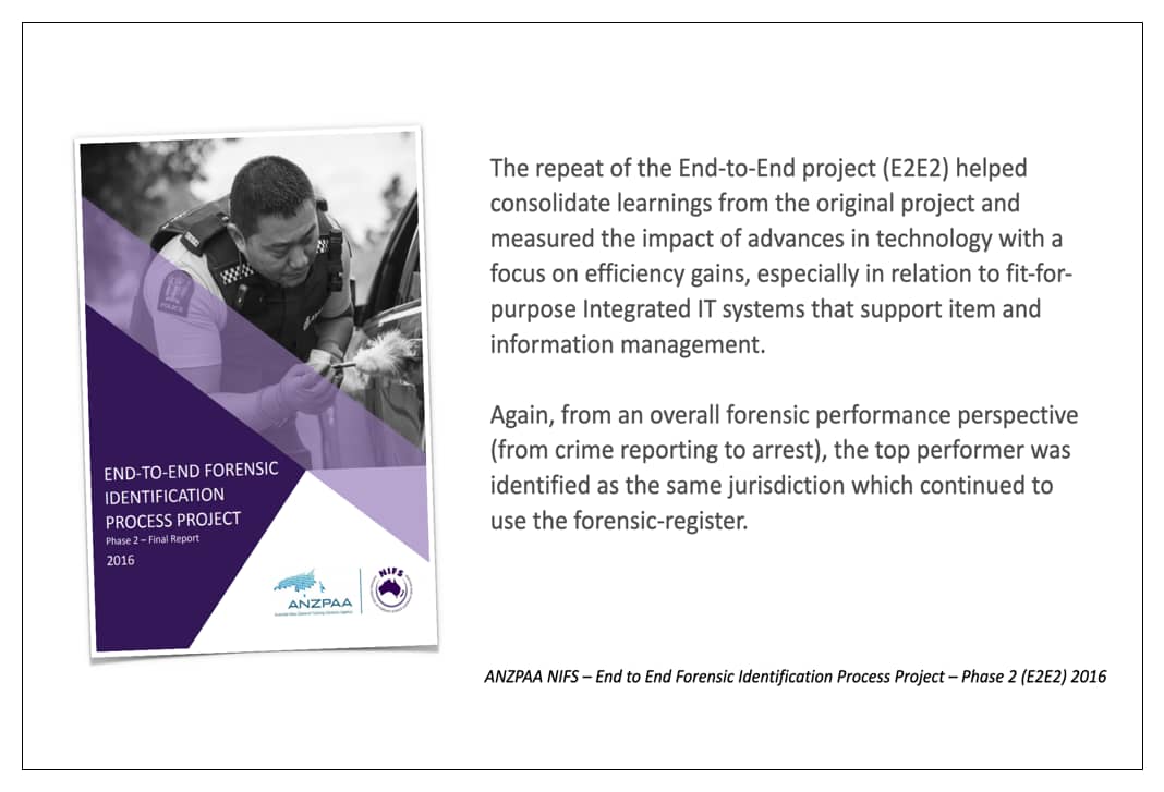 endorsement for the forensic register